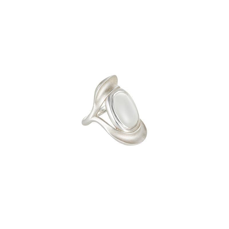 Frosted Opal 925 Sterling Silver Ring