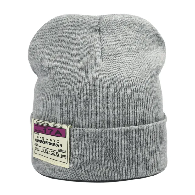 Wool Hat Japanese Patch To Keep Warm Grey - Shop at LoveMi