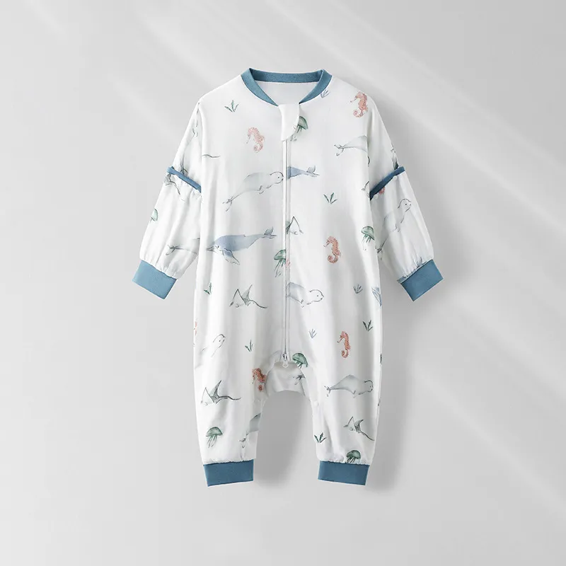 Girls' Personalized Fashion All-season One-piece Pajamas - Deep Sea Mystery