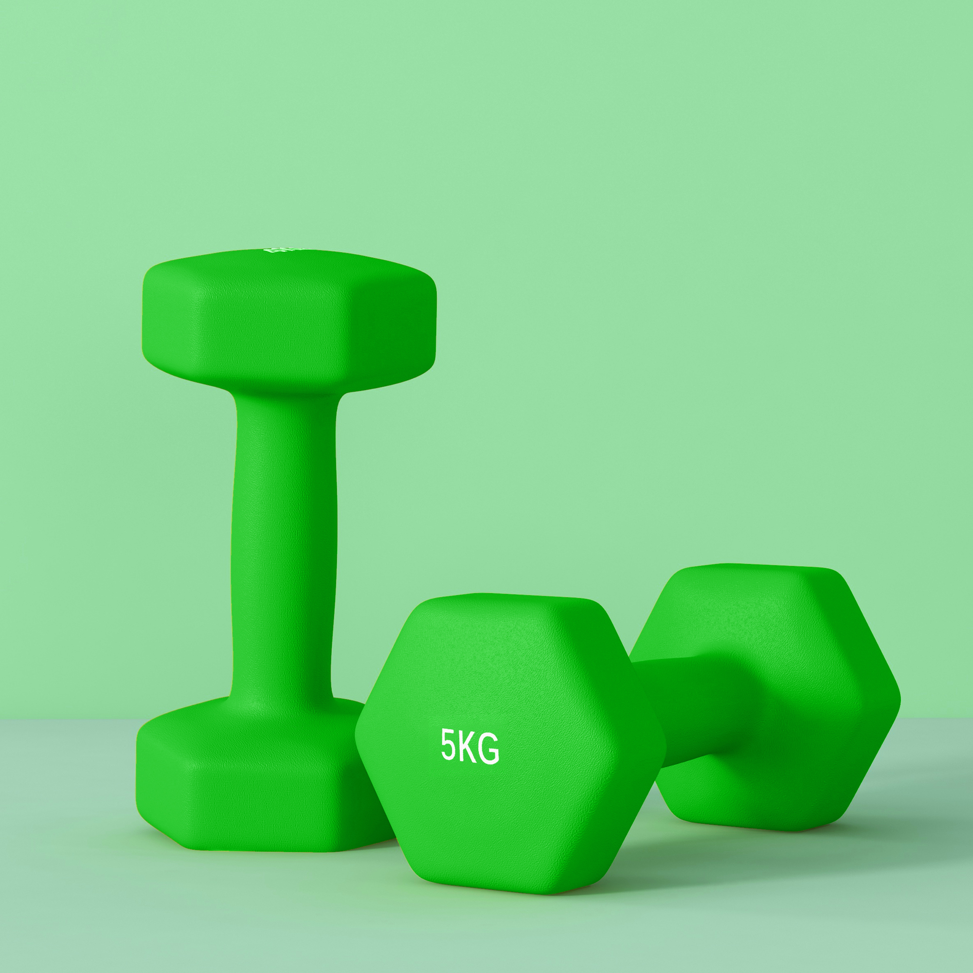 2 X 4kg Hexagonal Dumbbell Set With Anti Slip Grip, Suitable For Home Gym — image 7