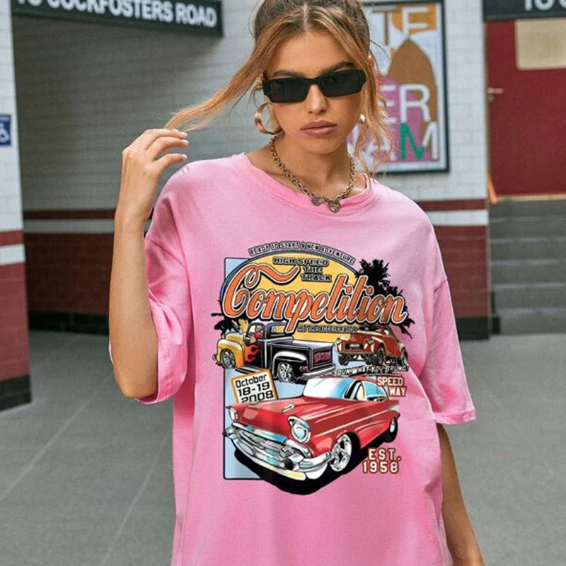 Summer Short-sleeved Top Harajuku Ladies