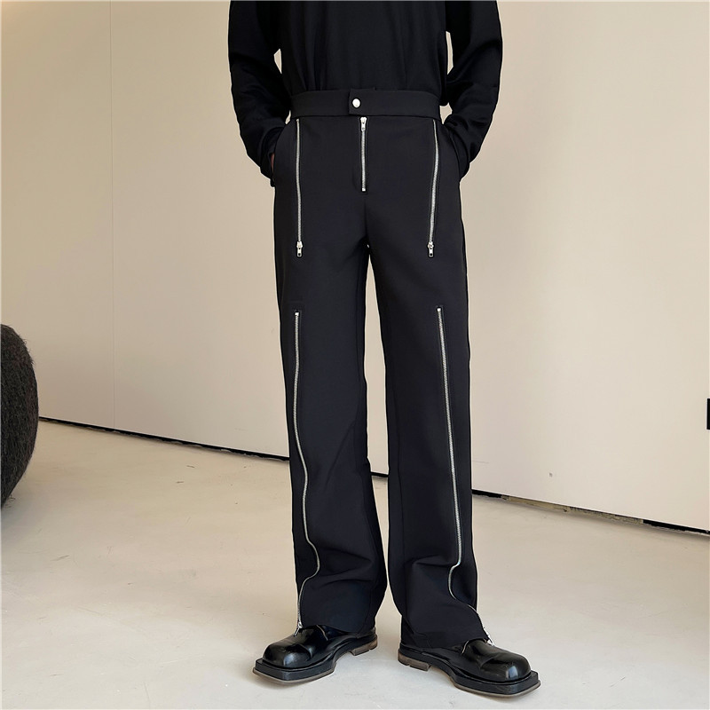 Title 4, Dekorative Slim Casual Pants Herrenmode Stilvol...