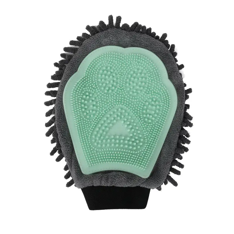Pet Bathing Brush 2-in-1 Grooming Glove Elegant Dog Grooming Tool for Brushing