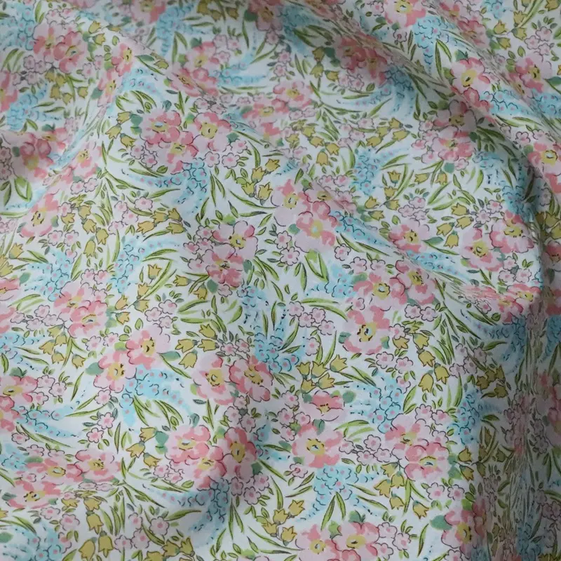 Long Cashmere Cotton Printed Fabric Digital Women's