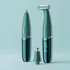 Multifunctional Electric Shaver Three In One Men's Hair Stripper - Green - View 1
