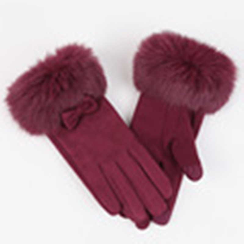 Suede Winter Gloves, picture 5 of 8