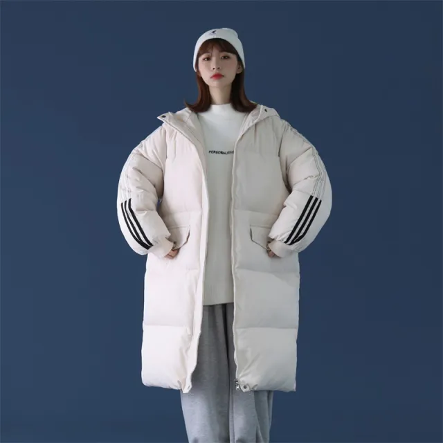 Over The Knee Long Down Padded Jacket White - Shop at LoveMi