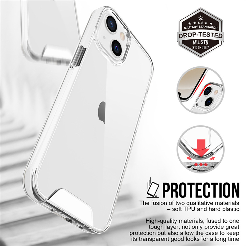 Mobile Phone Case Anti-fall Anti-yellowing Transparent Soft Shell