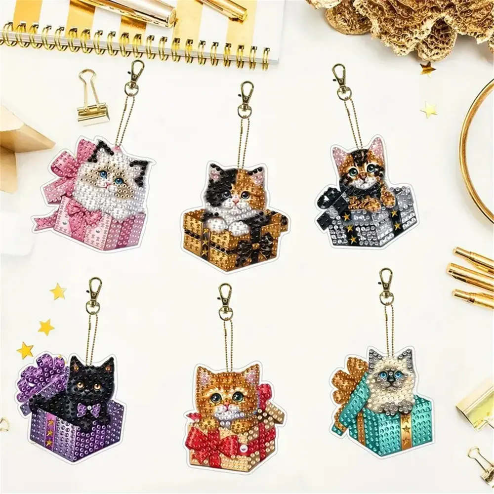 DIY Diamond Painting Keychain - Animal Themed