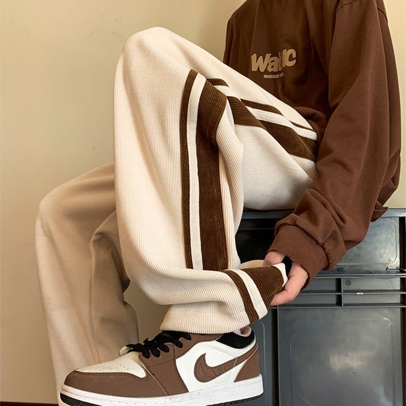 Men's Trendy Brand Loose High Street Corduroy Casual Pants