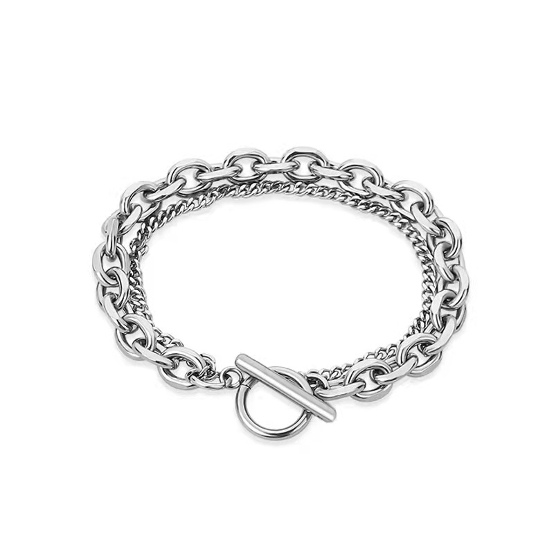 Title 2, Bracelet double couche simple de personnalité r...