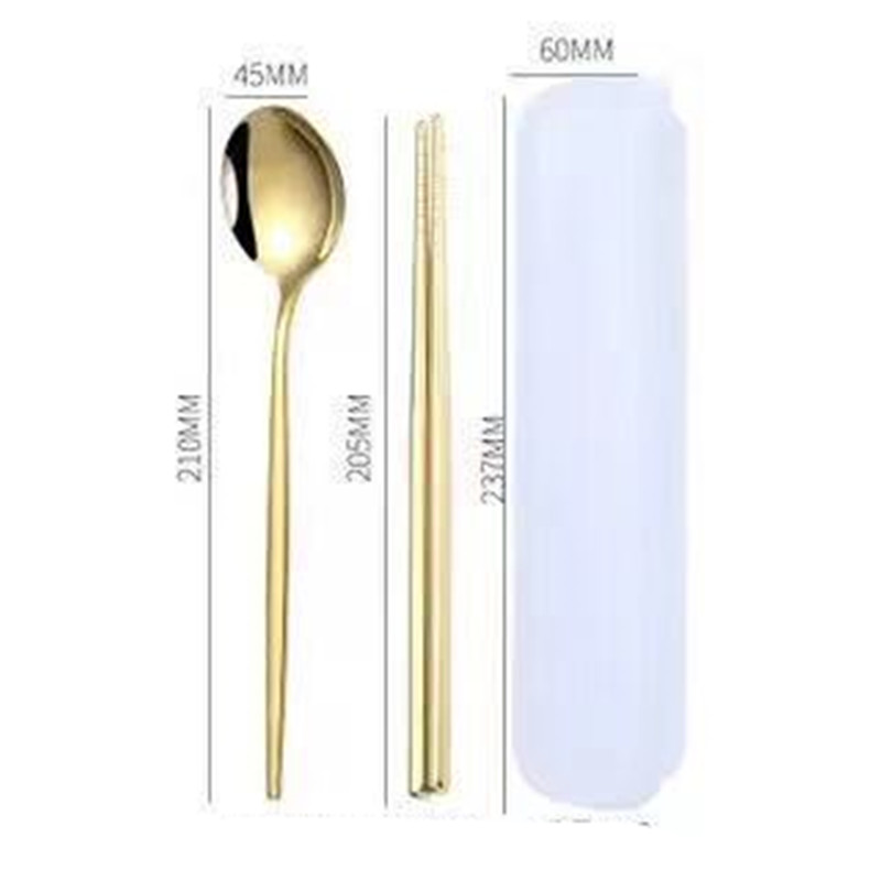 Title 4, Portable Stainless Steel Chopsticks Spoon Fork ...