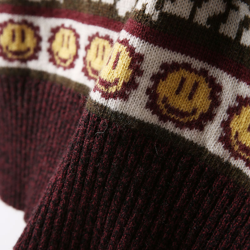 Fashionable And Simple Jacquard Childlike Wool Women's Vest