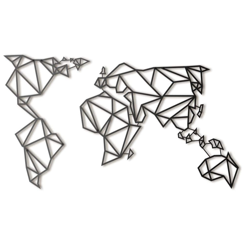 World Map Metal Wall Art, picture 5 of 5