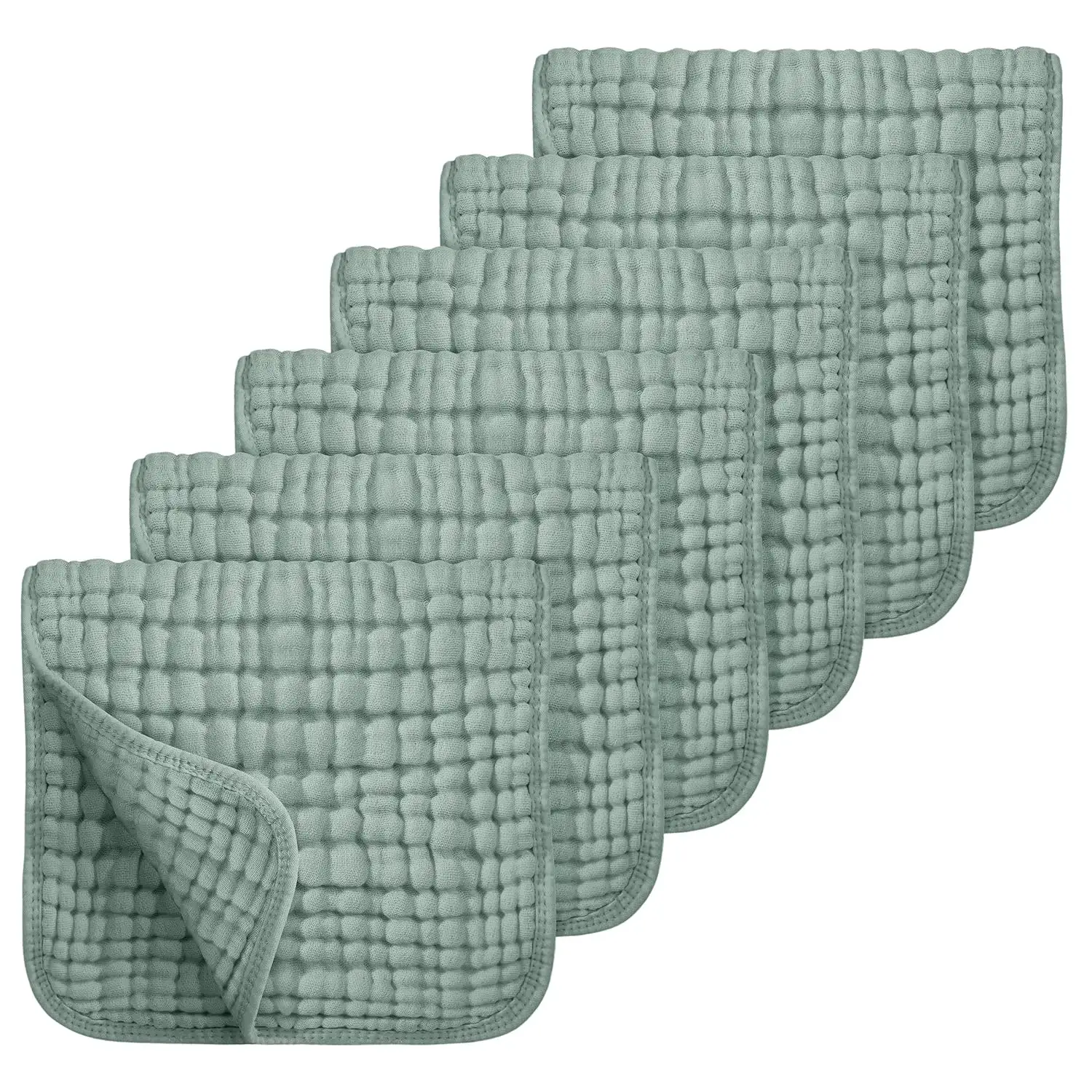 Muslin Burp Cloths, Cotton, Large 25x50cm, Extra