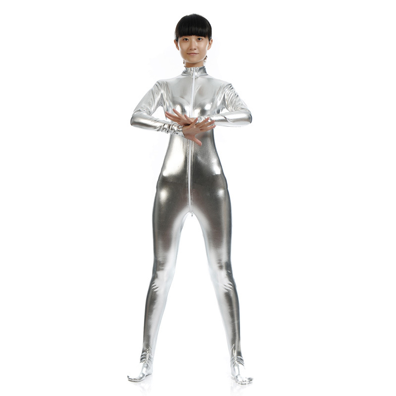 Front Zipper Headless Turtleneck Stage Costumes