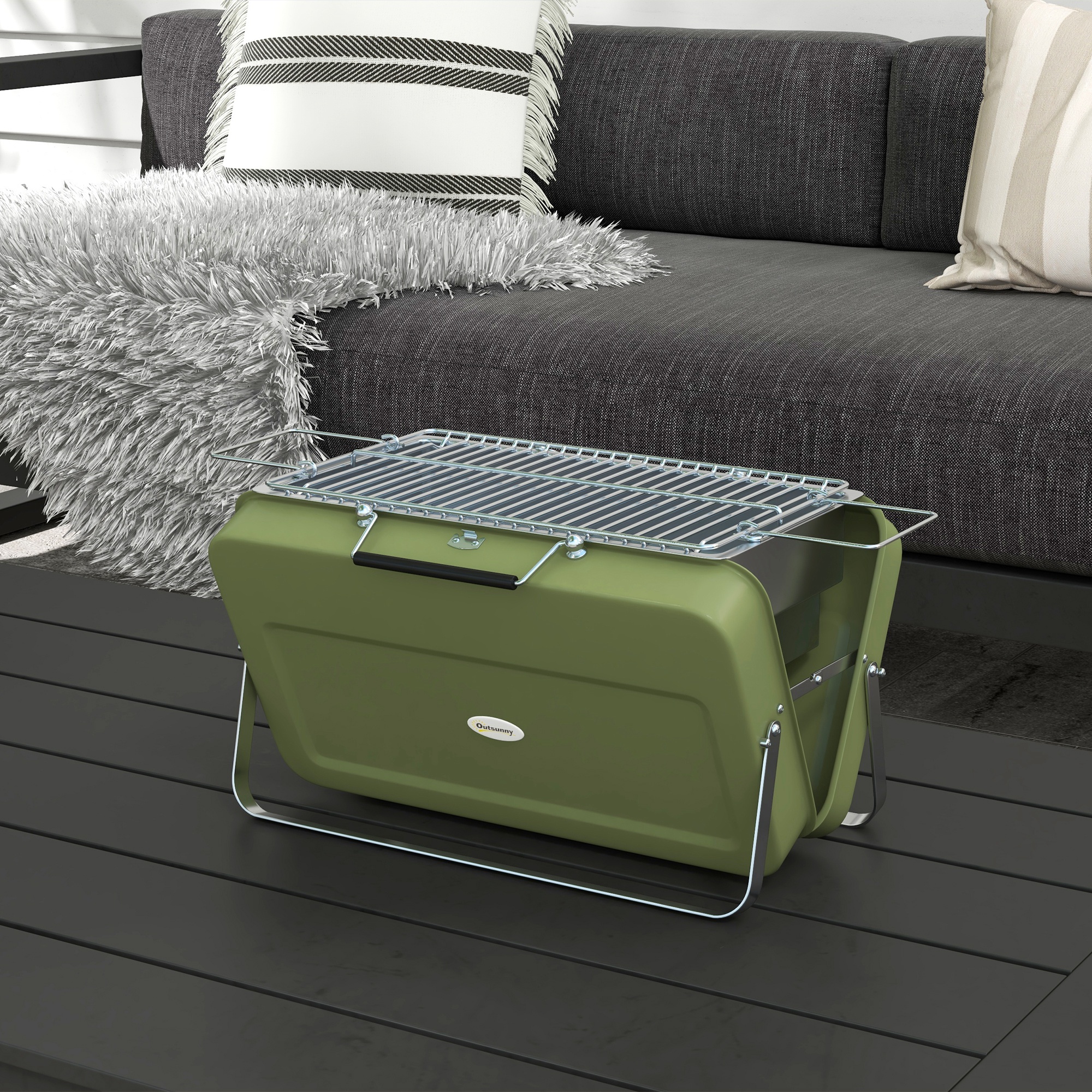 Metal Portable Barbecue Grill — image 9