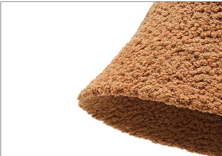 All-match Fashionable Fisherman Hat Plus Velvet Warm Ear Protectors Show A Small Face