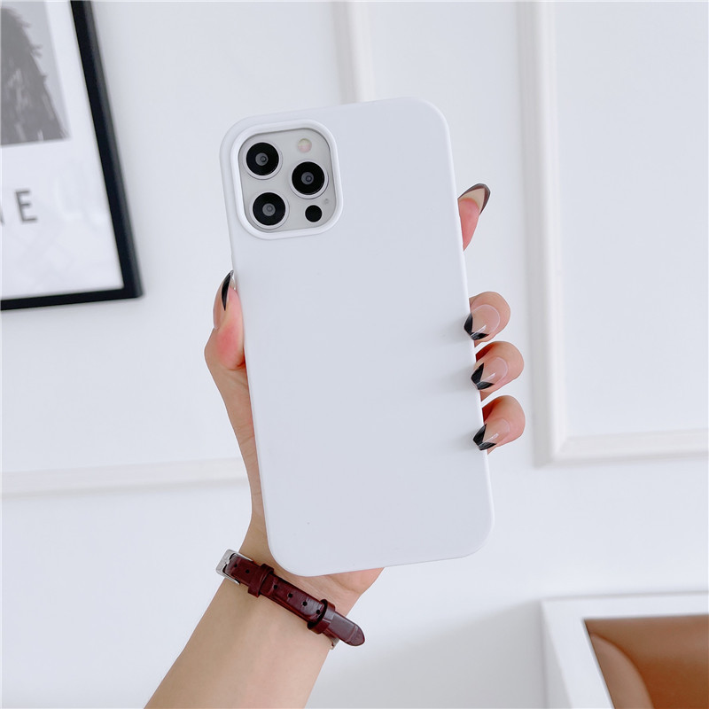 Liquid Silicone Mobile Phone Case All-inclusive Solid Color - Image 3