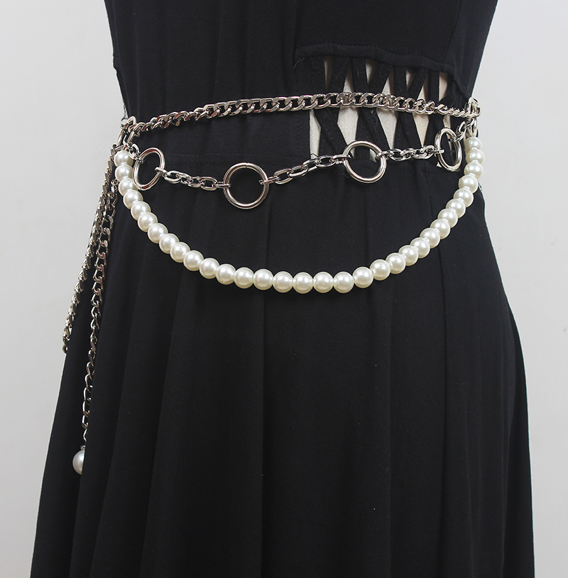 Title 3, Fashion All-match Pearl Waist Chain Decoration ...