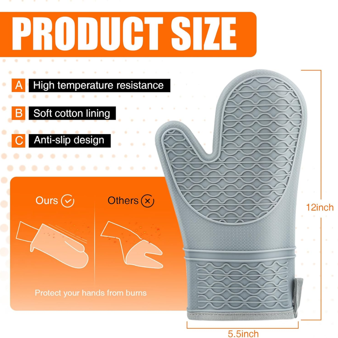 Gants de four en silicone – Image 2