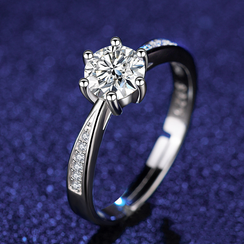 Title 14, Eight Heart Eight Arrow Zircon Moissanite Ring