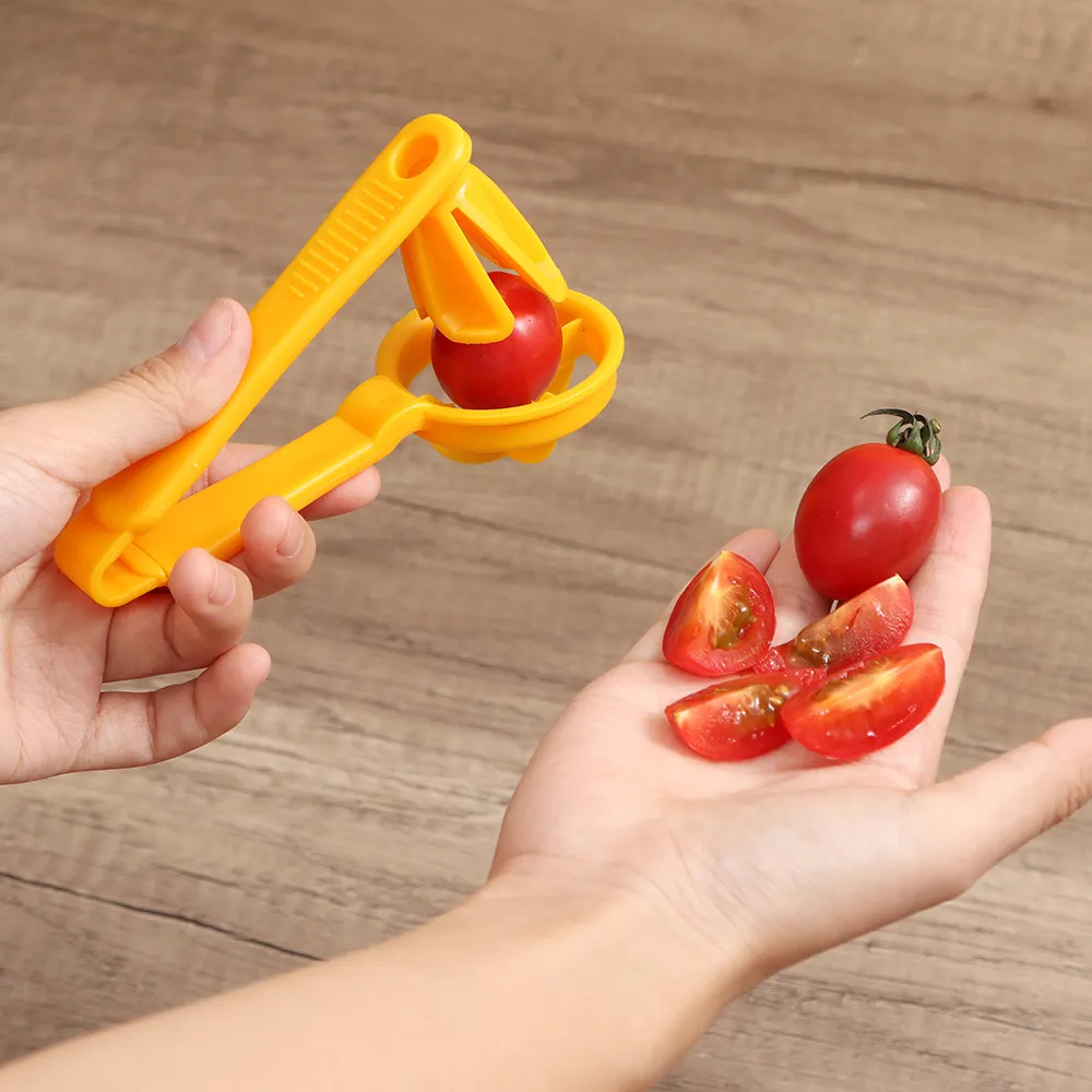 Tomato Slicer Cutter Grape Tools Cherry Kitchen Pizza Fruit Splitter Artifact Small Tomatoes Accessories Manual Cut Gadget – image 3
