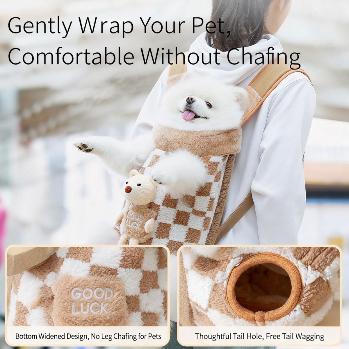 Sac à dos en polaire pour animaux — Confort optimal pour tes balades - image 2