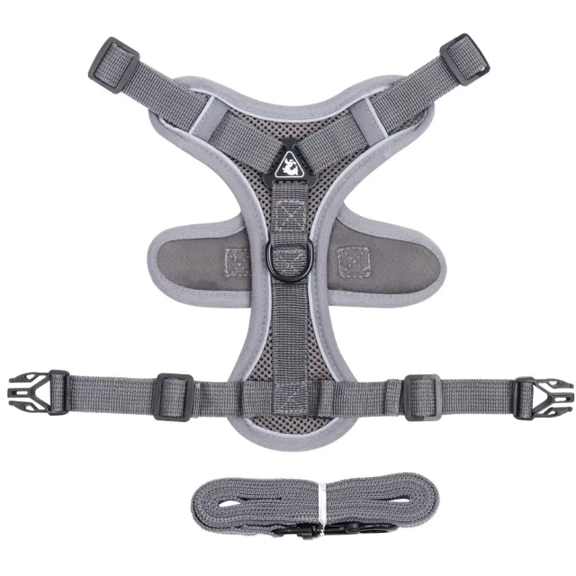 Summer Cat Chest Harness And Leash, Anti Escape Adjustable Soft Mesh Cat Leash And Chest Harness Set For All Types Of Cats Cat Vests Gray - Shop at LoveMi