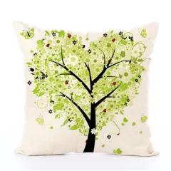 Linen Pillow Money Tree Cushion with Pillow - View 1