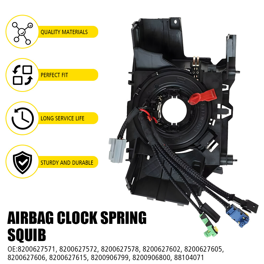 Fits Renault Clio Kangoo Modus Airbag Spiral Clock Spring Squib Cable 8201590627 — image 2