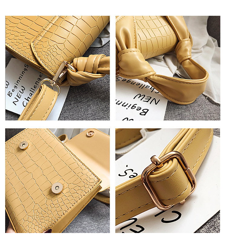 Title 4, Trendy Koreanischer Retro Stone Grain Messenger...