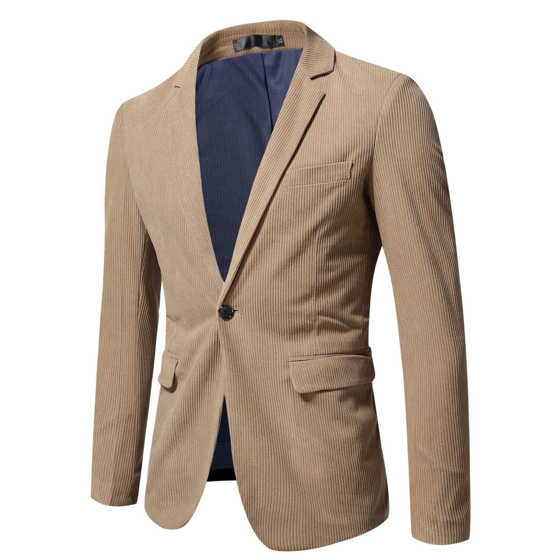 Men's Casual Suit Corduroy Coat