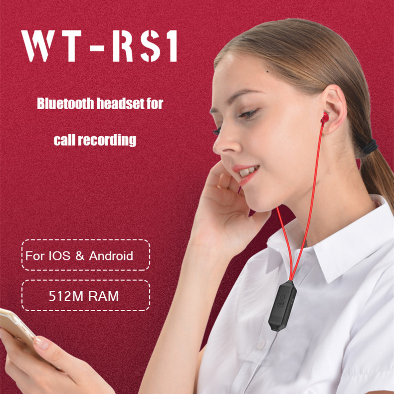 Bluetooth 5.0 Call Automatic Recording Headset