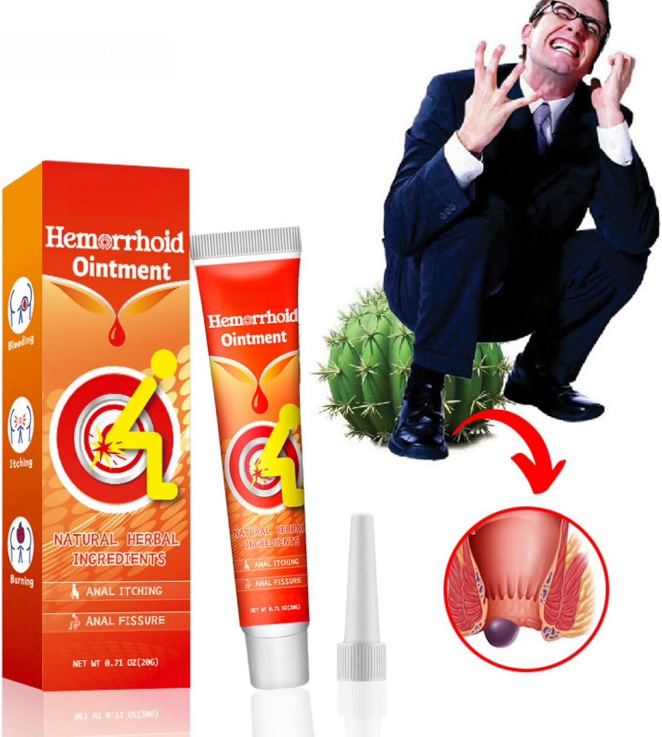 Hemorrhoids Remove  Herbal Cream Relief Piles Pain Reduce Itching,Natural Herbal Hemorrhoids