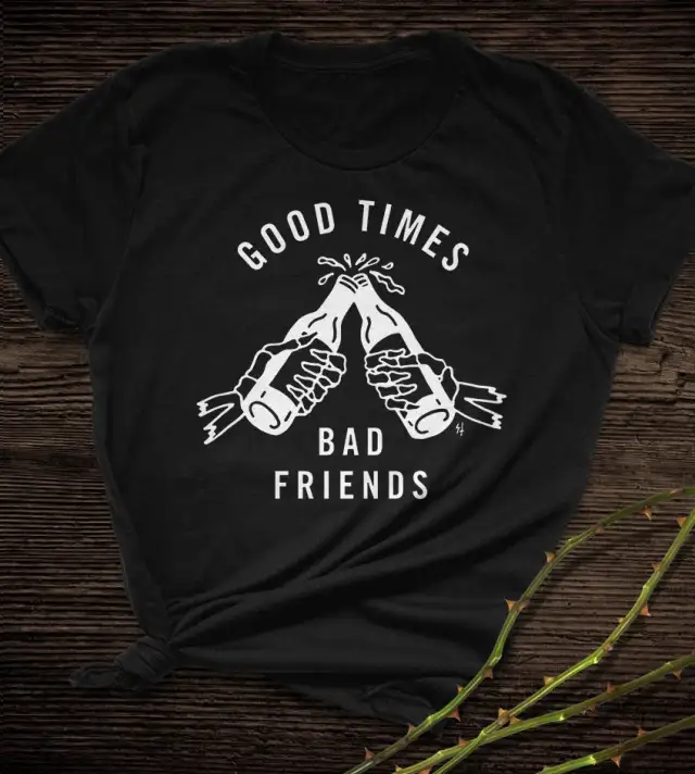 Simple And Creative Printing Short Sleeve Black - Shop at LoveMi