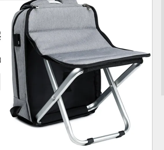 Foldable Business Backpack, Student Schoolbag Grey - Shop at LoveMi
