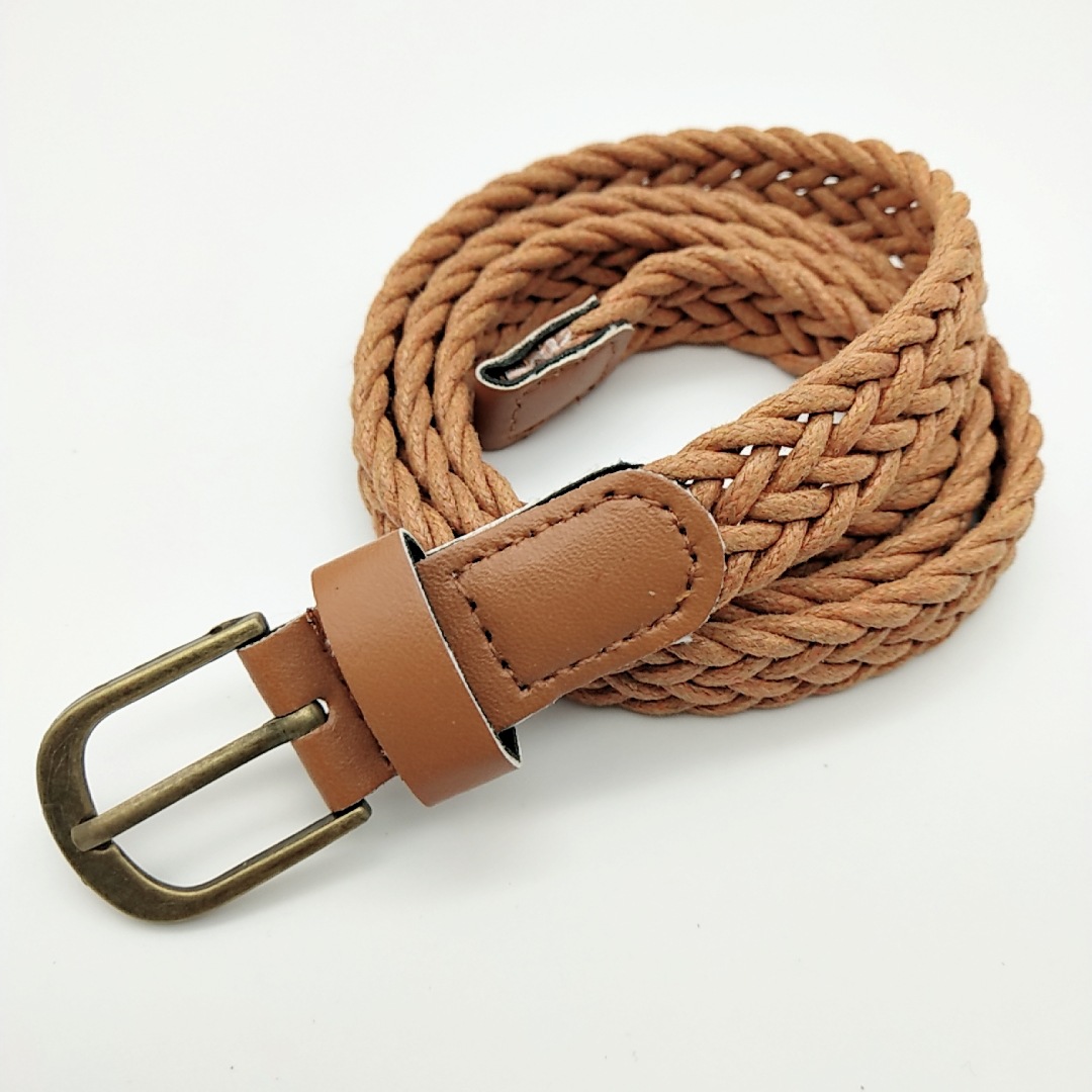 Title 3, Vintage Style Alloy Pin Buckle Wax Rope Braided...