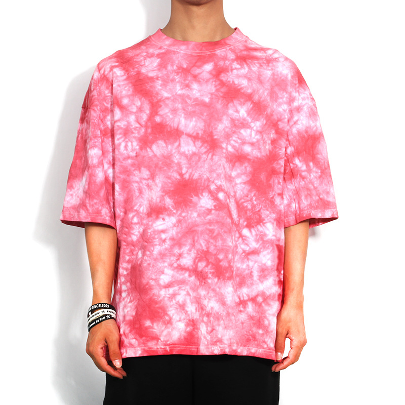 Title 6, Mens small round neck loose tie dye casual t-s...