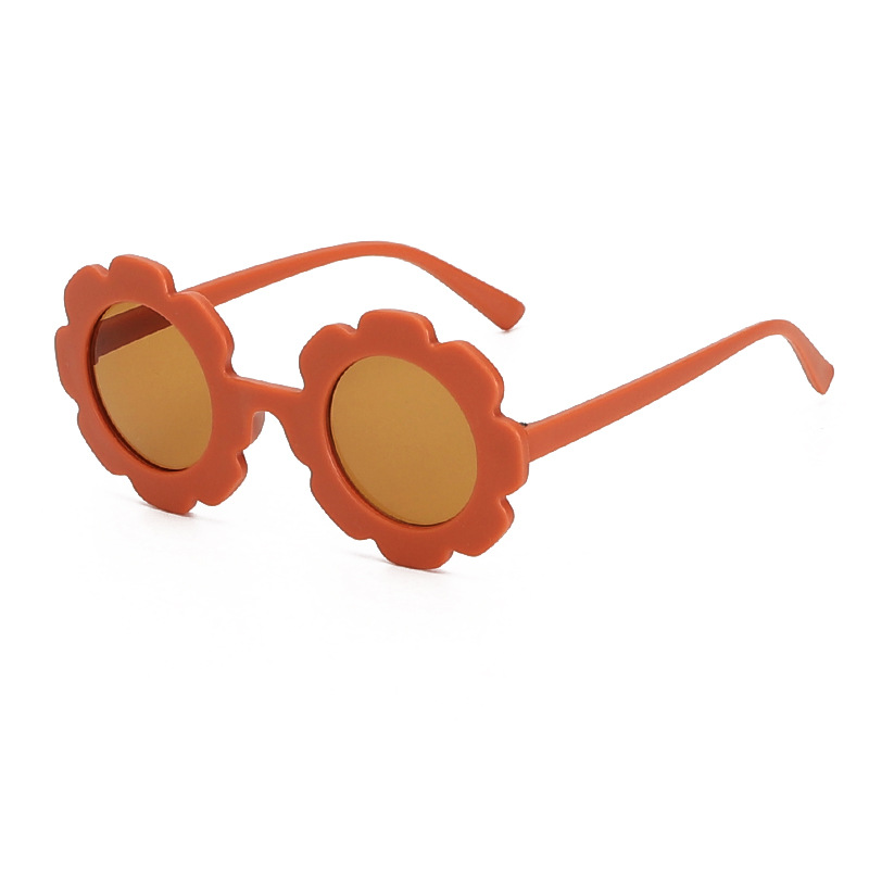 Children's Cute Sunflower Round Frame Sunglasses - Image 14