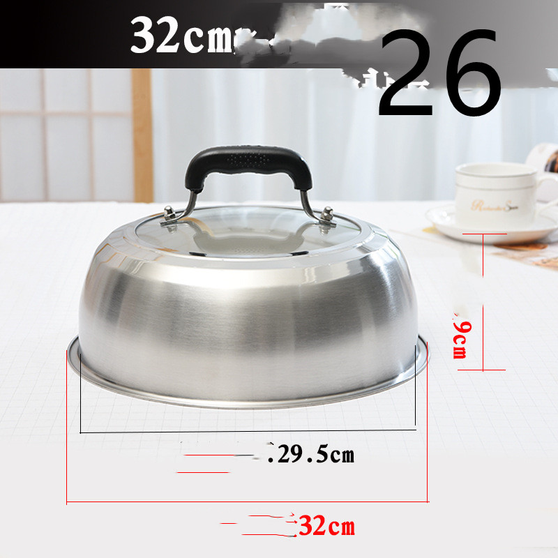 Title 4, Stainless Steel Heightened Round Household Wok ...