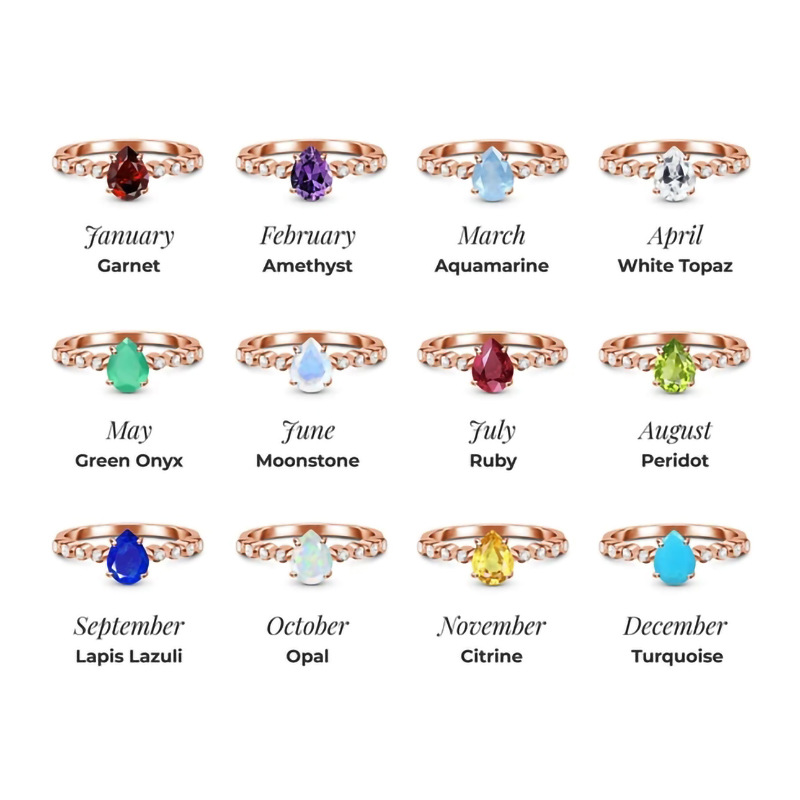 Silver Water Drop Old Purple Gemstone Micro Zircon