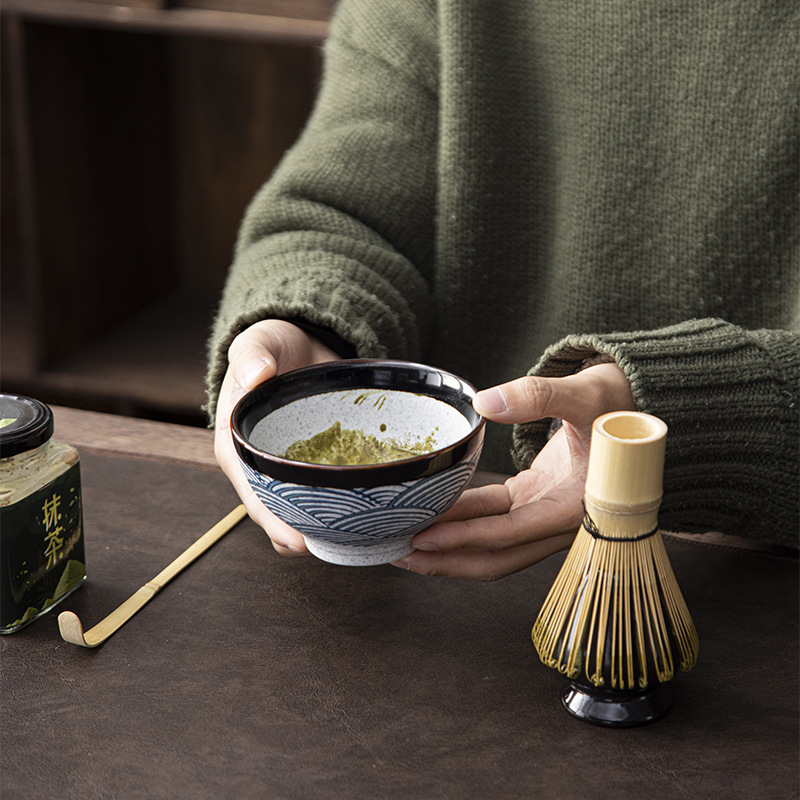 Matcha Tool Egg Beater Dot Ceramic Tea Set