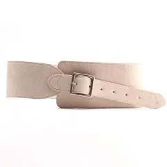 Coat Waist Retro Korea With Suit Cloth Belt Women's Decorative Dress Wide Belt - Beige - View 1