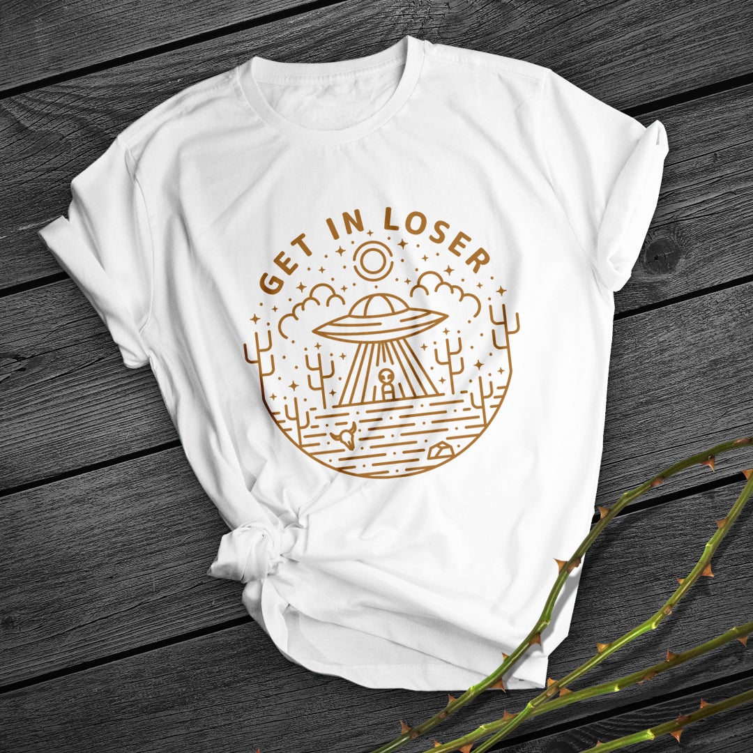 UFO Print Short Shirt Team Uniform European And American Fabrics