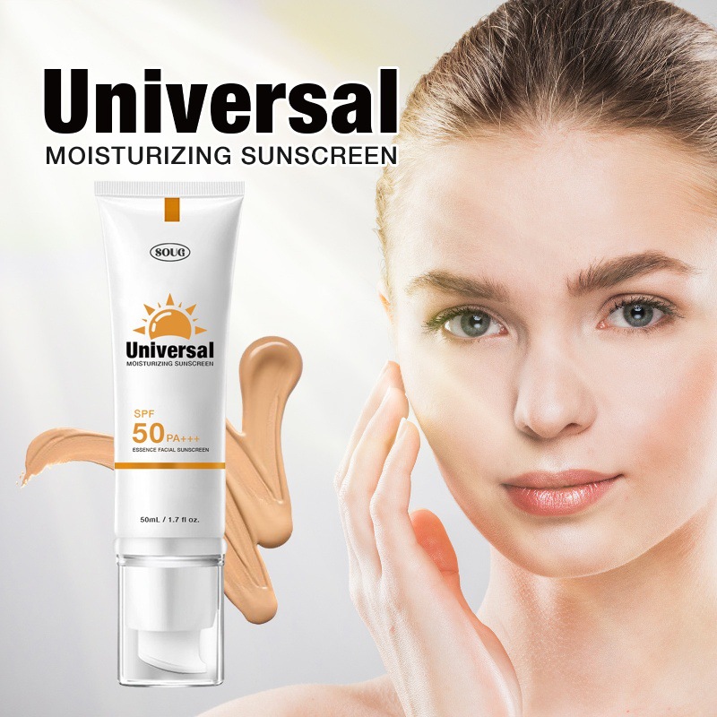 Tinted SPF 50 Sunscreen, UV Defense for All Skin. Daily Sun Protection Sunscreen is a daily necessity. Oxybenzone and methacrylate-free body and face sunscreen helps protect sun-sensitive skin and skin susceptible to burns from UVA aging and UVB burning r