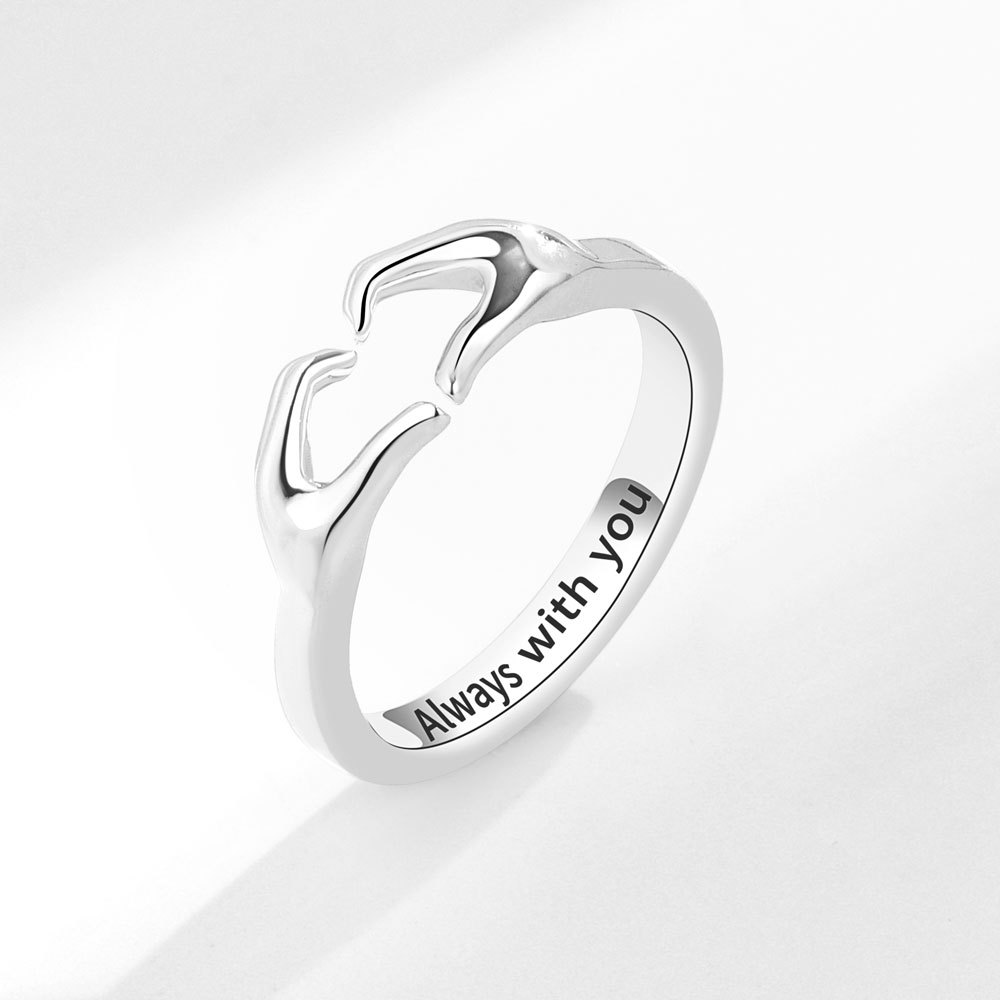 Title 4, Romantic Hands Than Heart Ring Fashion