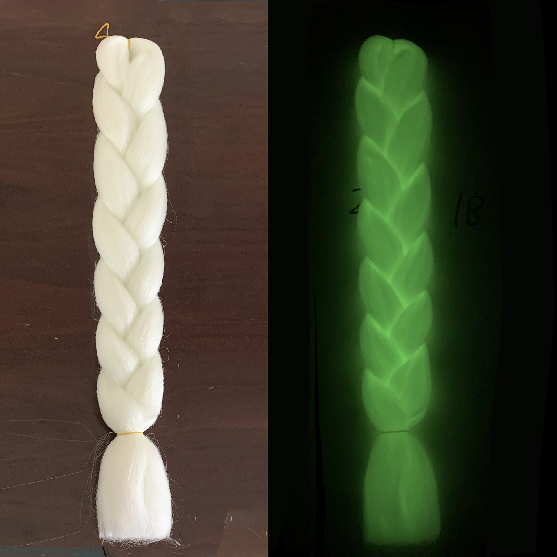 Luminous Fluorescent Chemical Fiber Wig Big Braid — foto 3