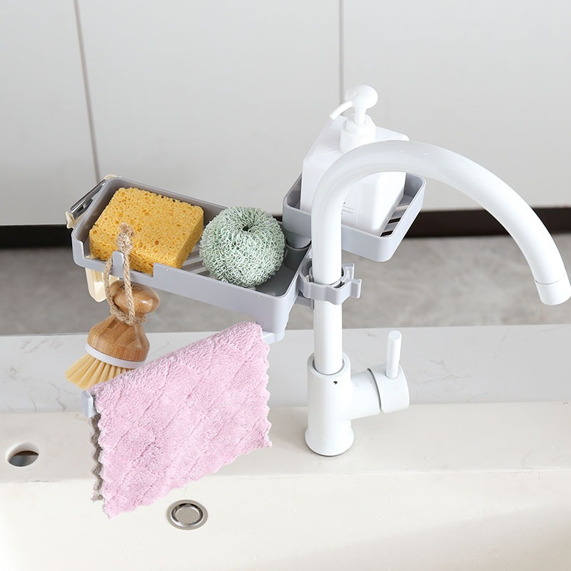 Title 6, Multifunctional faucet drain rack