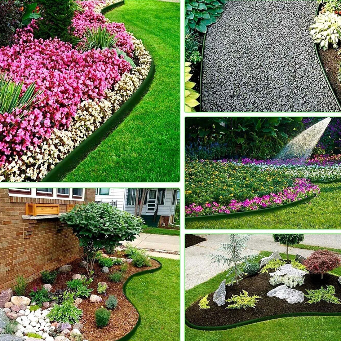 10-meter Outdoor Garden Boundary Lawn Isolation Stripedge Strip Send 30 Nails